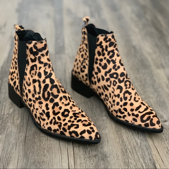 steve madden jerry leopard booties